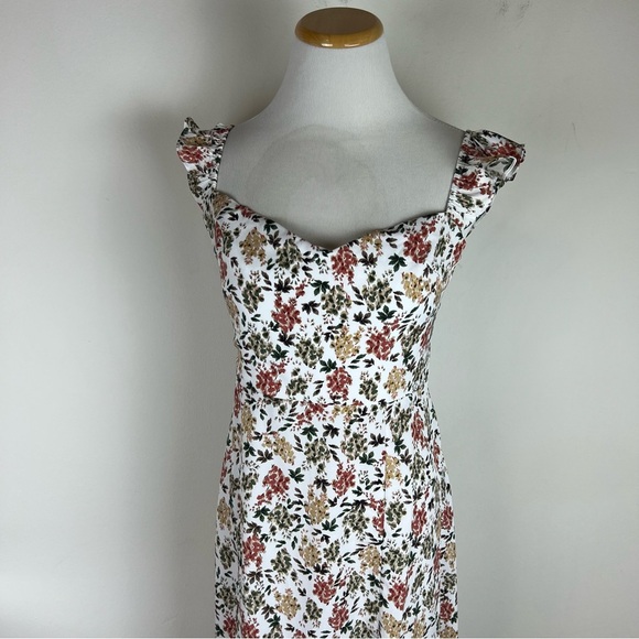 NWT Anthropologie OPT Jana Floral Midi Dress Size M - Picture 3 of 6
